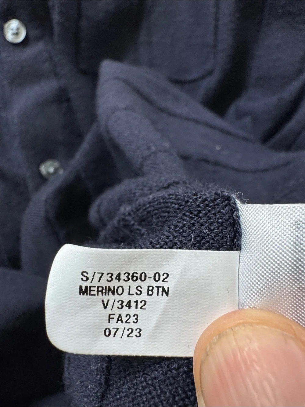 Banana Republic Navy Knit Button-Down Shirt